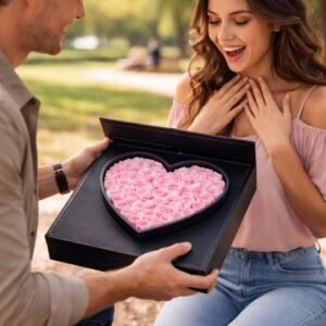heart rose box Vancouver romantic gift